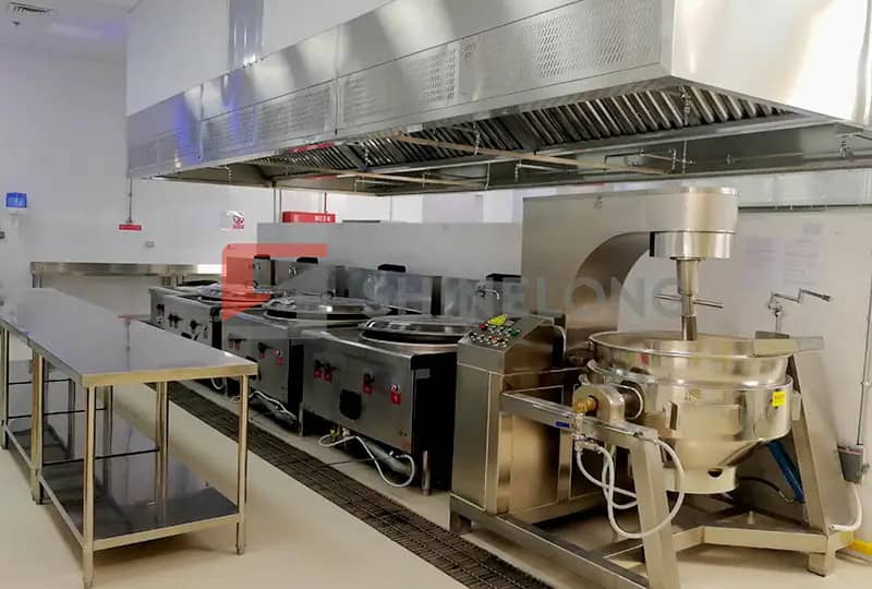 Commercial kitchen installation